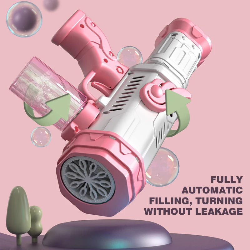 Bubble Gun Automatic Water Electric Bubble Machine Children'S Day Gift Toys for Boys Kid Girls Outdoor Wedding Party Toy