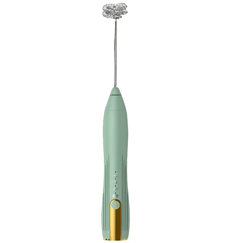 Electric Milk Frother – USB Rechargeable Handheld Foam Maker (3 Speeds)