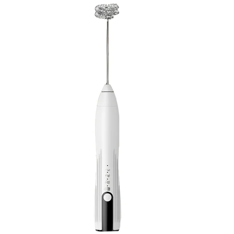 Electric Milk Frother – USB Rechargeable Handheld Foam Maker (3 Speeds)