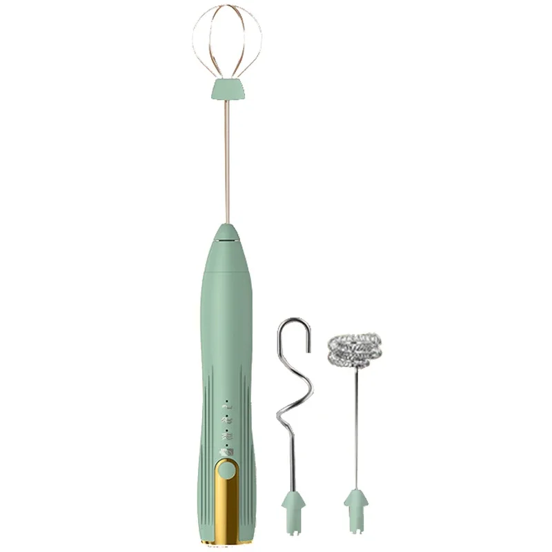 Electric Milk Frother – USB Rechargeable Handheld Foam Maker (3 Speeds)