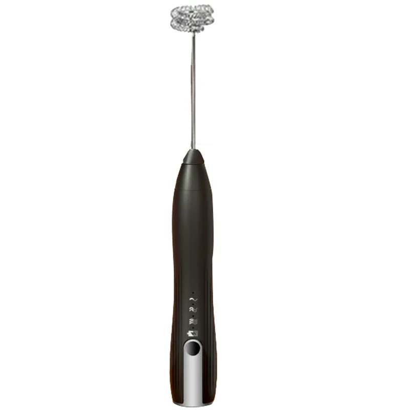 Electric Milk Frother – USB Rechargeable Handheld Foam Maker (3 Speeds)