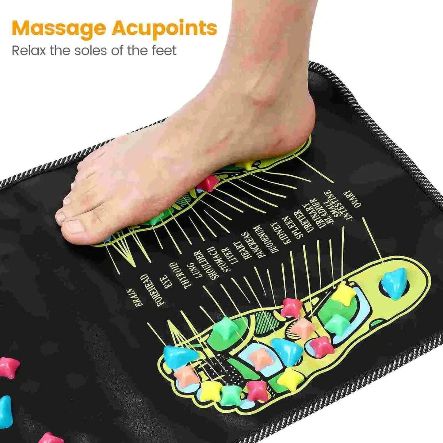 Acupressure Foot Massage Pad – Reflexology Therapy Pressure Board for Pain Relief, Circulation & Relaxation – Health Care Walking Pad