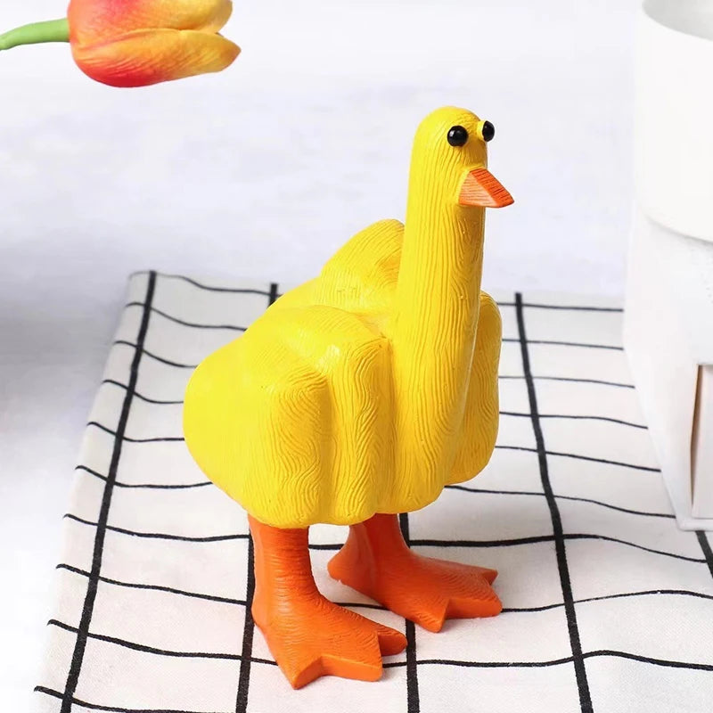 Funny Middle Finger Duck Ornament