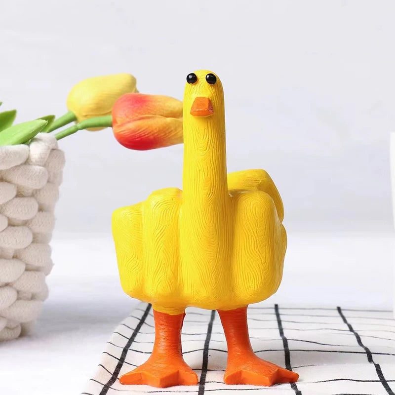 Funny Middle Finger Duck Ornament
