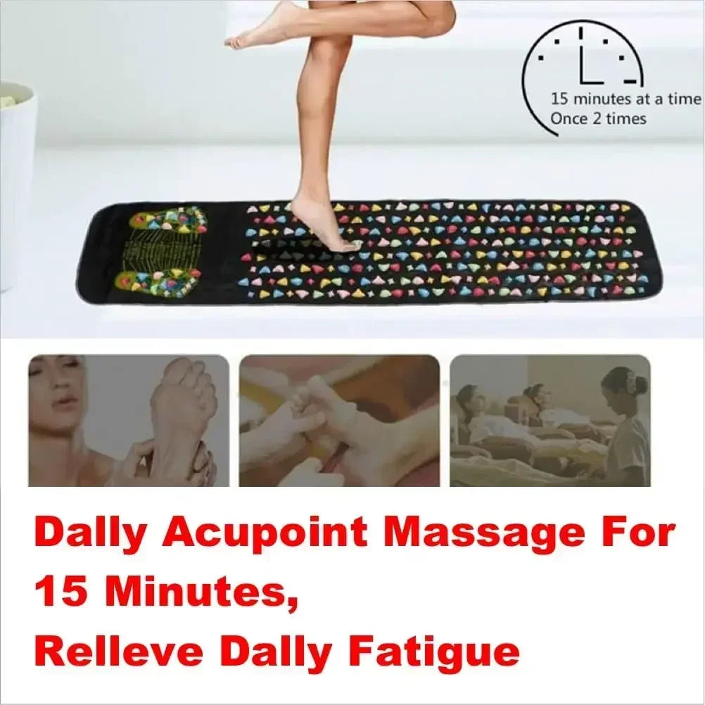 Acupressure Foot Massage Pad – Reflexology Therapy Pressure Board for Pain Relief, Circulation & Relaxation – Health Care Walking Pad