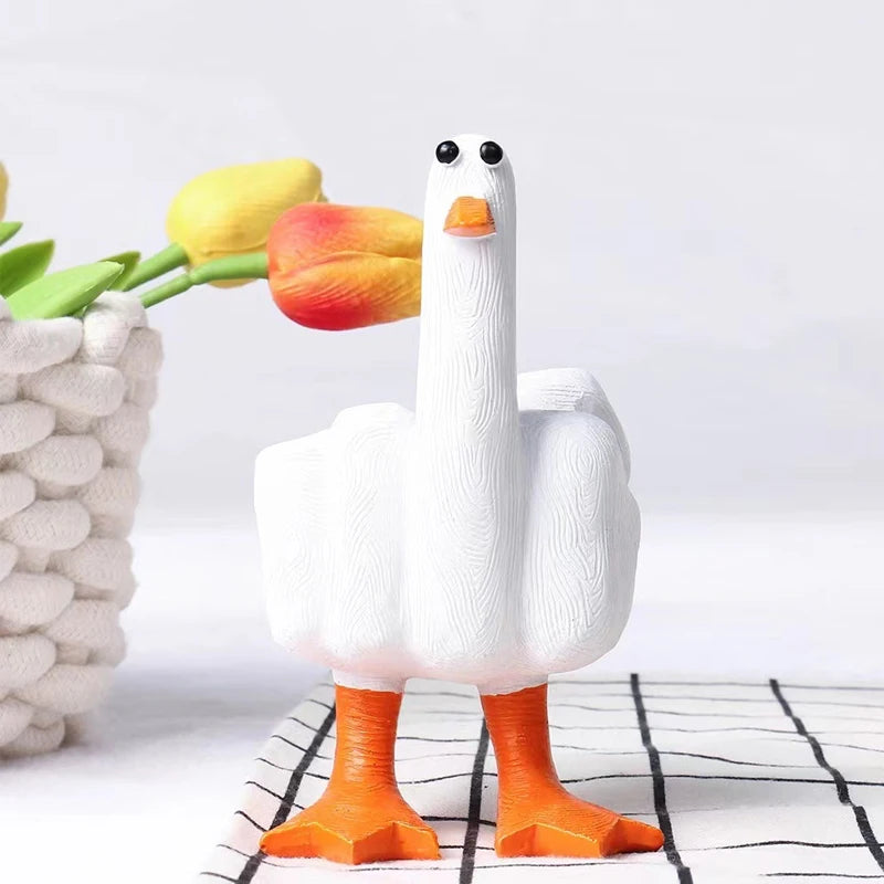 Funny Middle Finger Duck Ornament