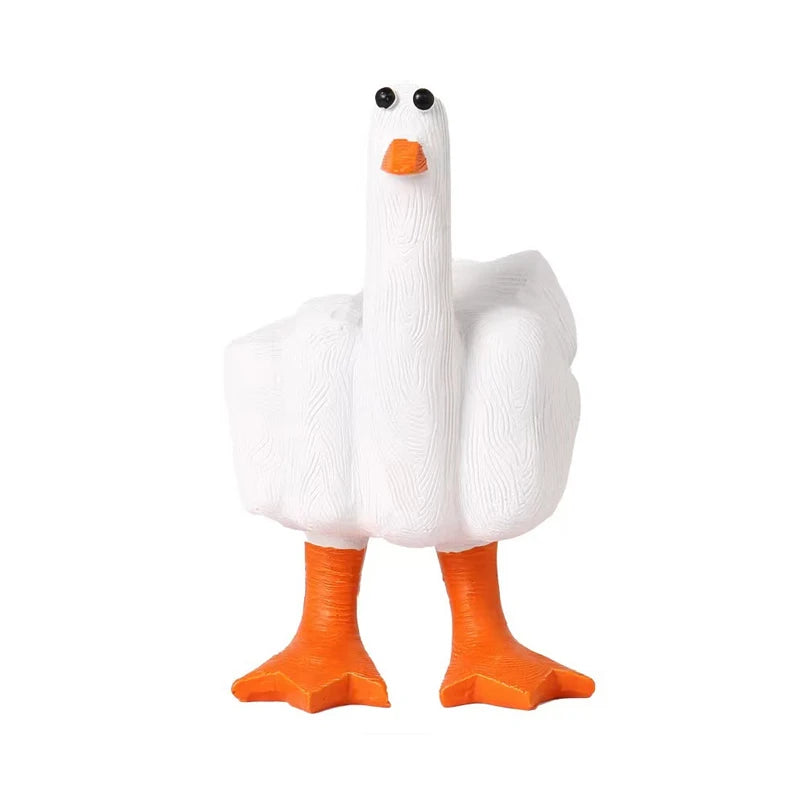 Funny Middle Finger Duck Ornament