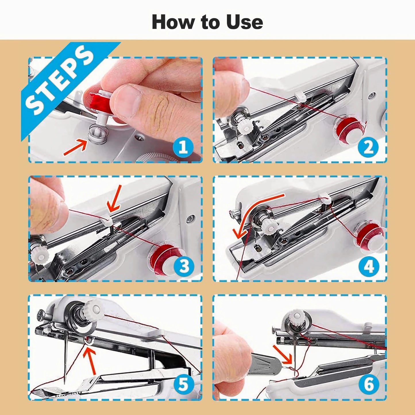 Mini Handheld Sewing Machine – Quick Stitch Portable Tool for Home & Travel