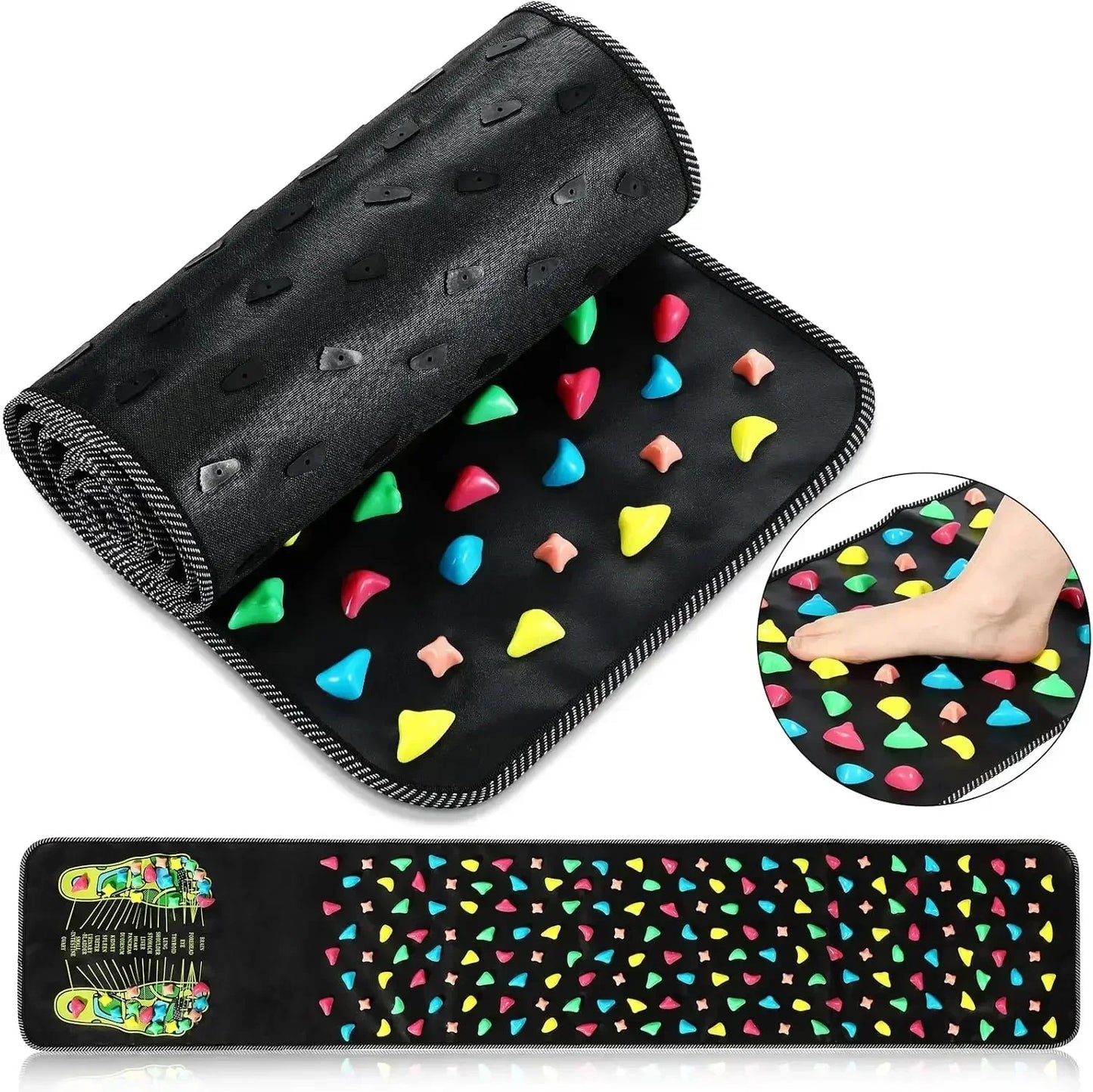 Acupressure Foot Massage Pad – Reflexology Therapy Pressure Board for Pain Relief, Circulation & Relaxation – Health Care Walking Pad