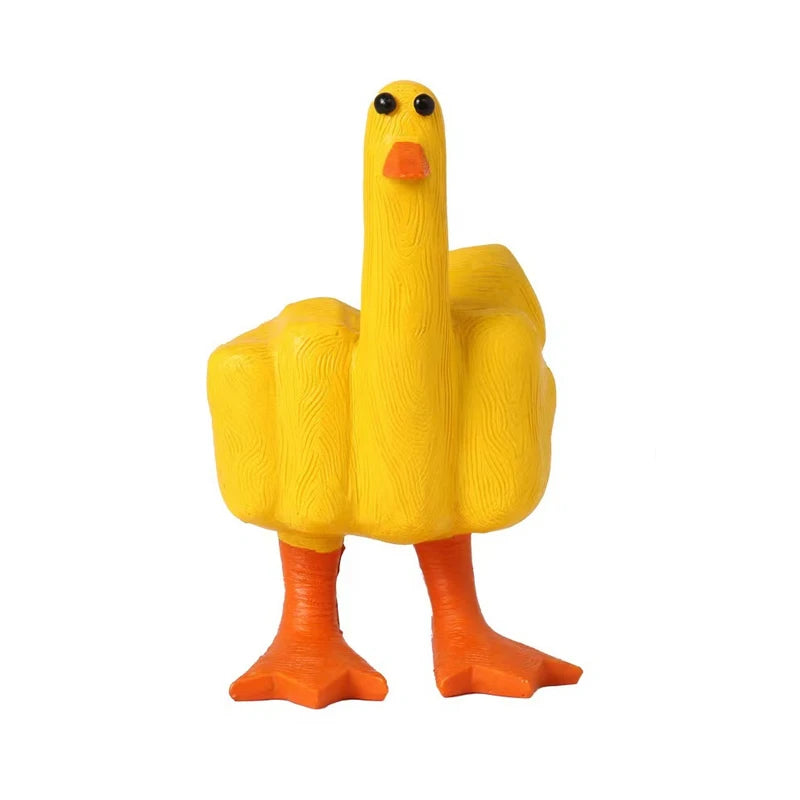 Funny Middle Finger Duck Ornament