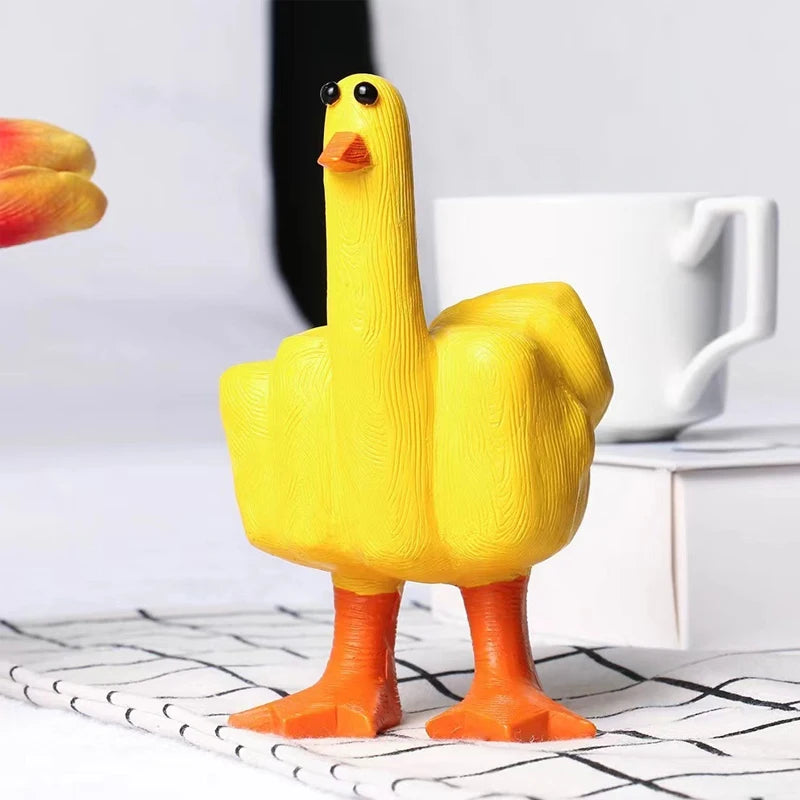 Funny Middle Finger Duck Ornament