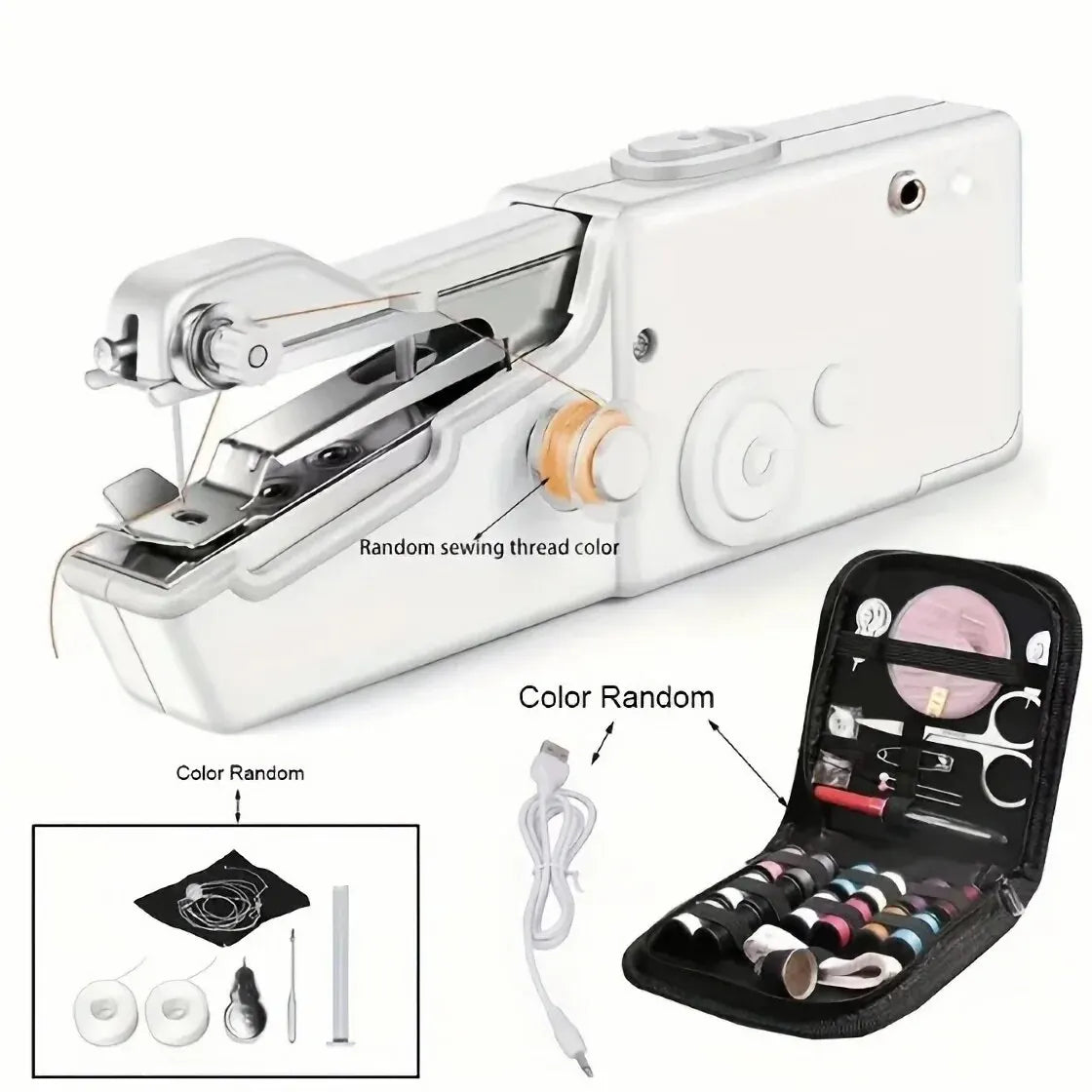 Mini Handheld Sewing Machine – Quick Stitch Portable Tool for Home & Travel