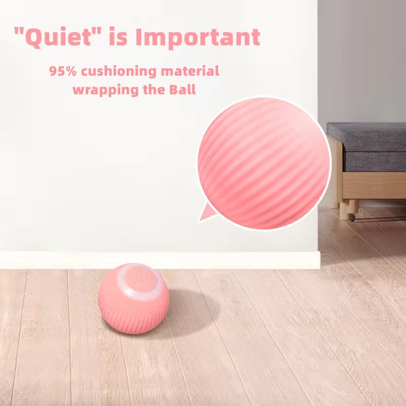 Automatic Rolling Electric Cat Ball Toy – Interactive Self-Moving Trainer for Indoor Cats & Kittens
