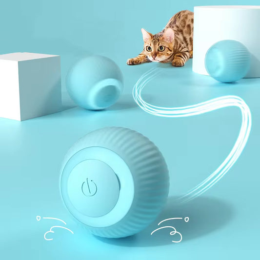 Automatic Rolling Electric Cat Ball Toy – Interactive Self-Moving Trainer for Indoor Cats & Kittens