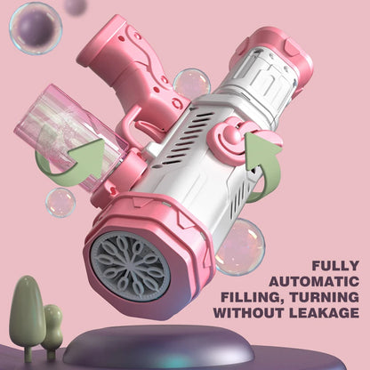 Bubble Gun Automatic Water Electric Bubble Machine Children'S Day Gift Toys for Boys Kid Girls Outdoor Wedding Party Toy