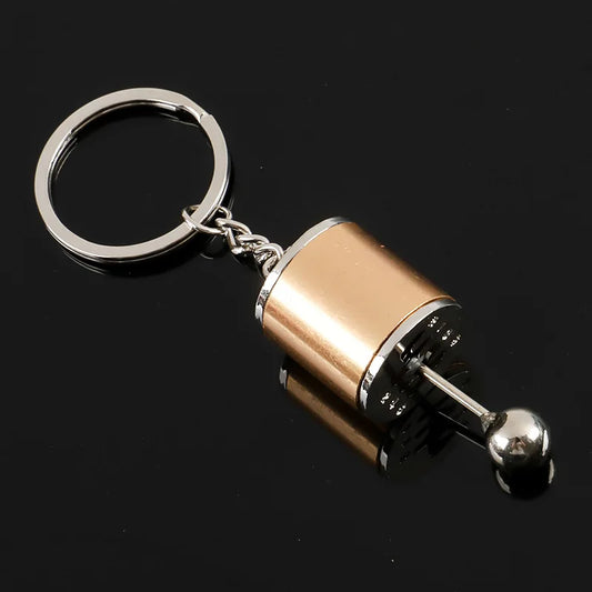 Six-Speed Manual Gearbox Fidget Keychain – Turbo Shifter Design, Zinc Alloy