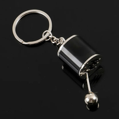 Six-Speed Manual Gearbox Fidget Keychain – Turbo Shifter Design, Zinc Alloy