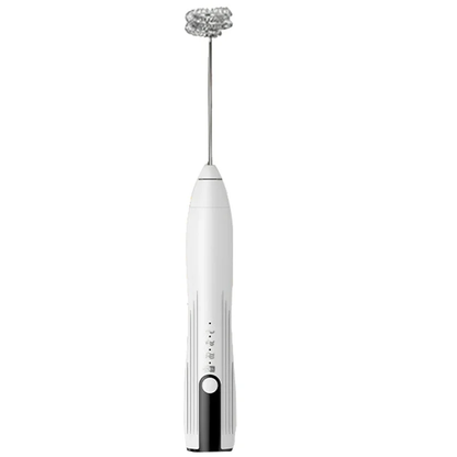 Electric Milk Frother – USB Rechargeable Handheld Foam Maker (3 Speeds)
