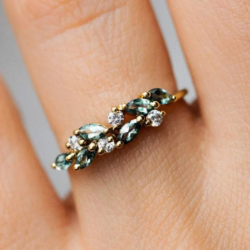 Blue Aura Spark Ring