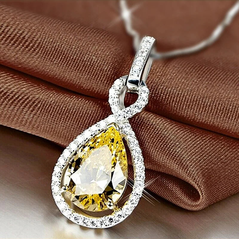Sunshine Crystal Pendant Necklace
