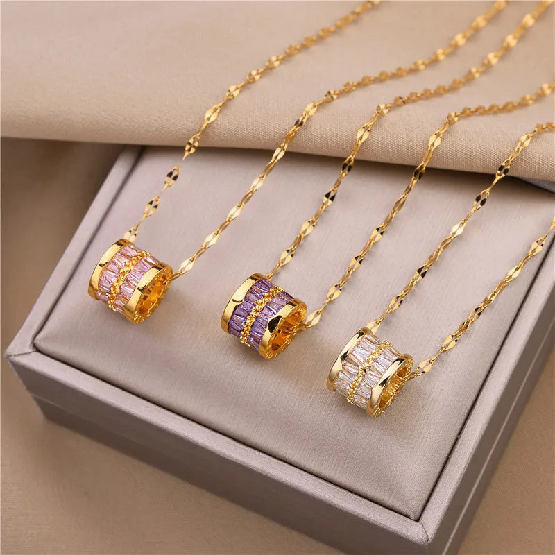 TrioGlow Pendant Necklace