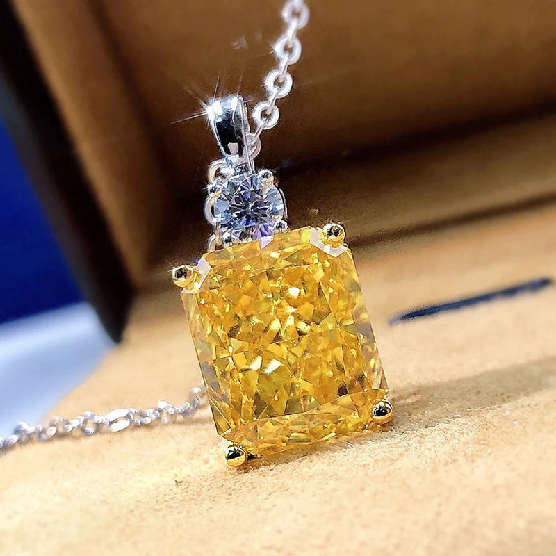 Radiant Yellow Pendant Necklace