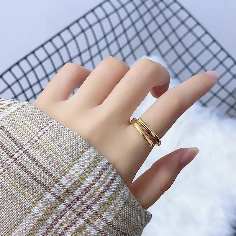 GeoLuxe Double Ring