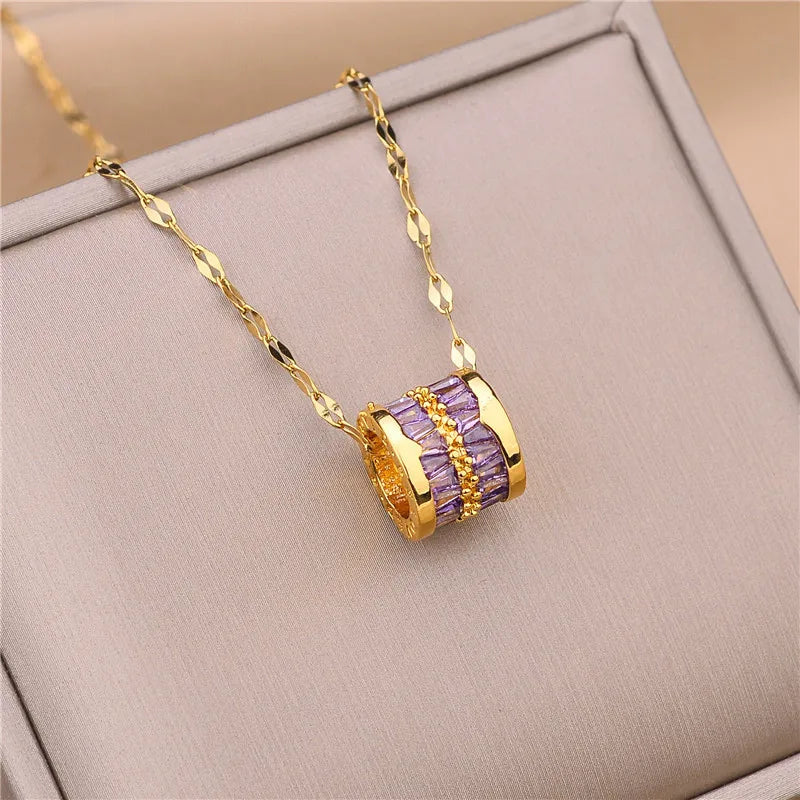 TrioGlow Pendant Necklace