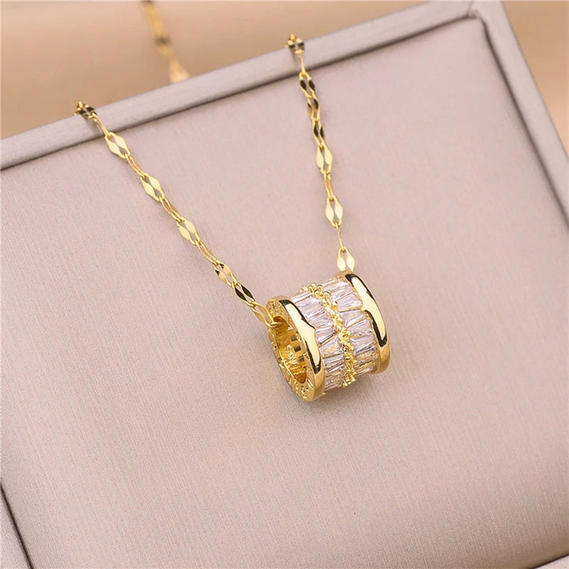 TrioGlow Pendant Necklace