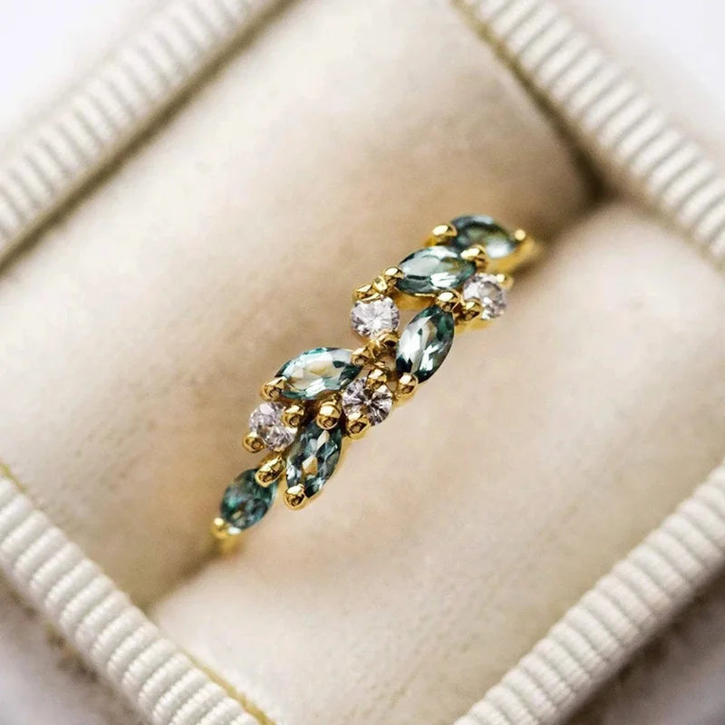 Blue Aura Spark Ring