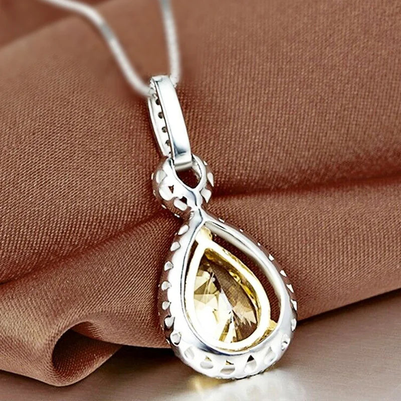 Sunshine Crystal Pendant Necklace