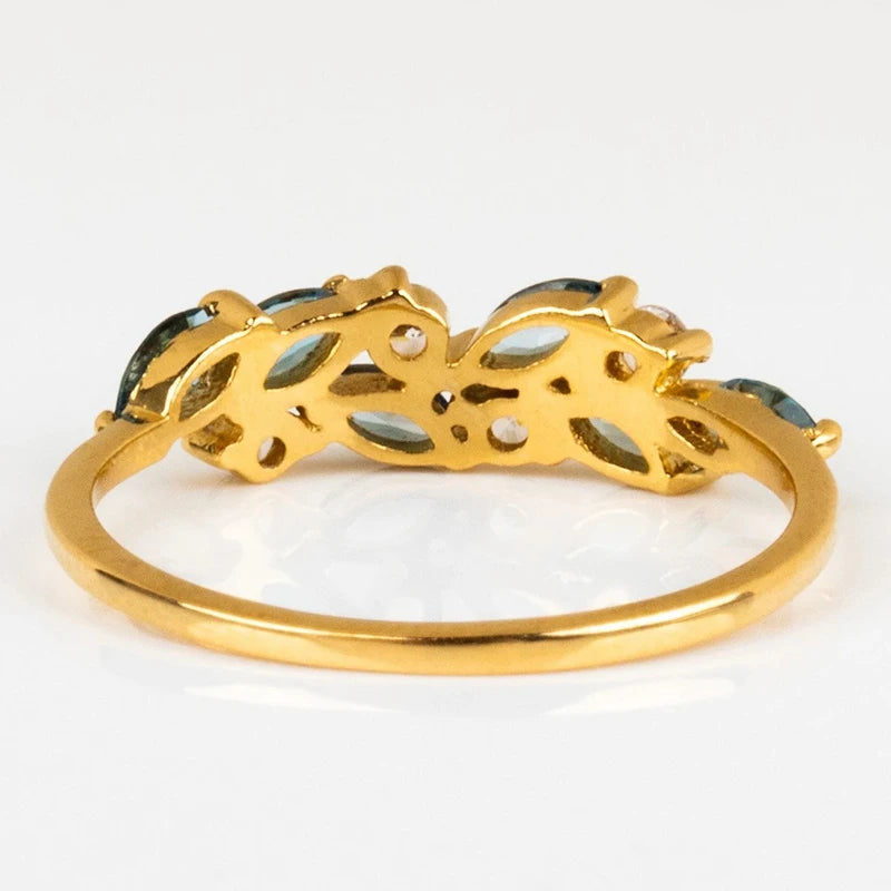 Blue Aura Spark Ring