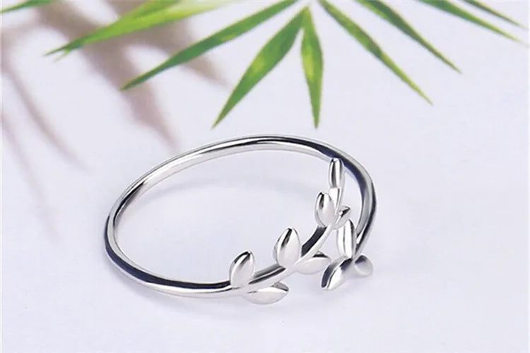 Olive Grace Silver Ring