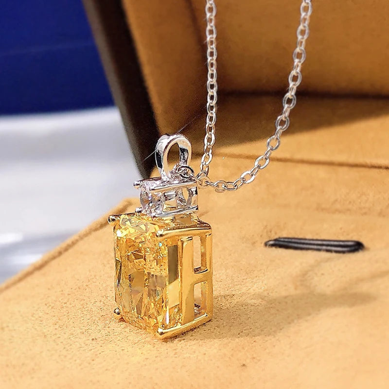 Radiant Yellow Pendant Necklace