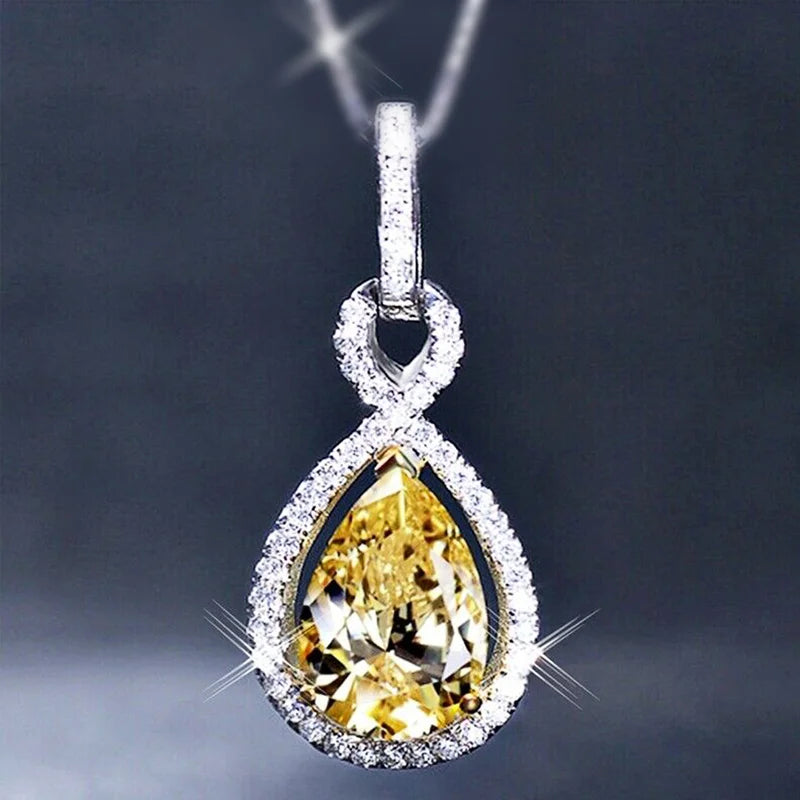 Sunshine Crystal Pendant Necklace