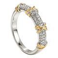 Zirconia Interlaced Ring