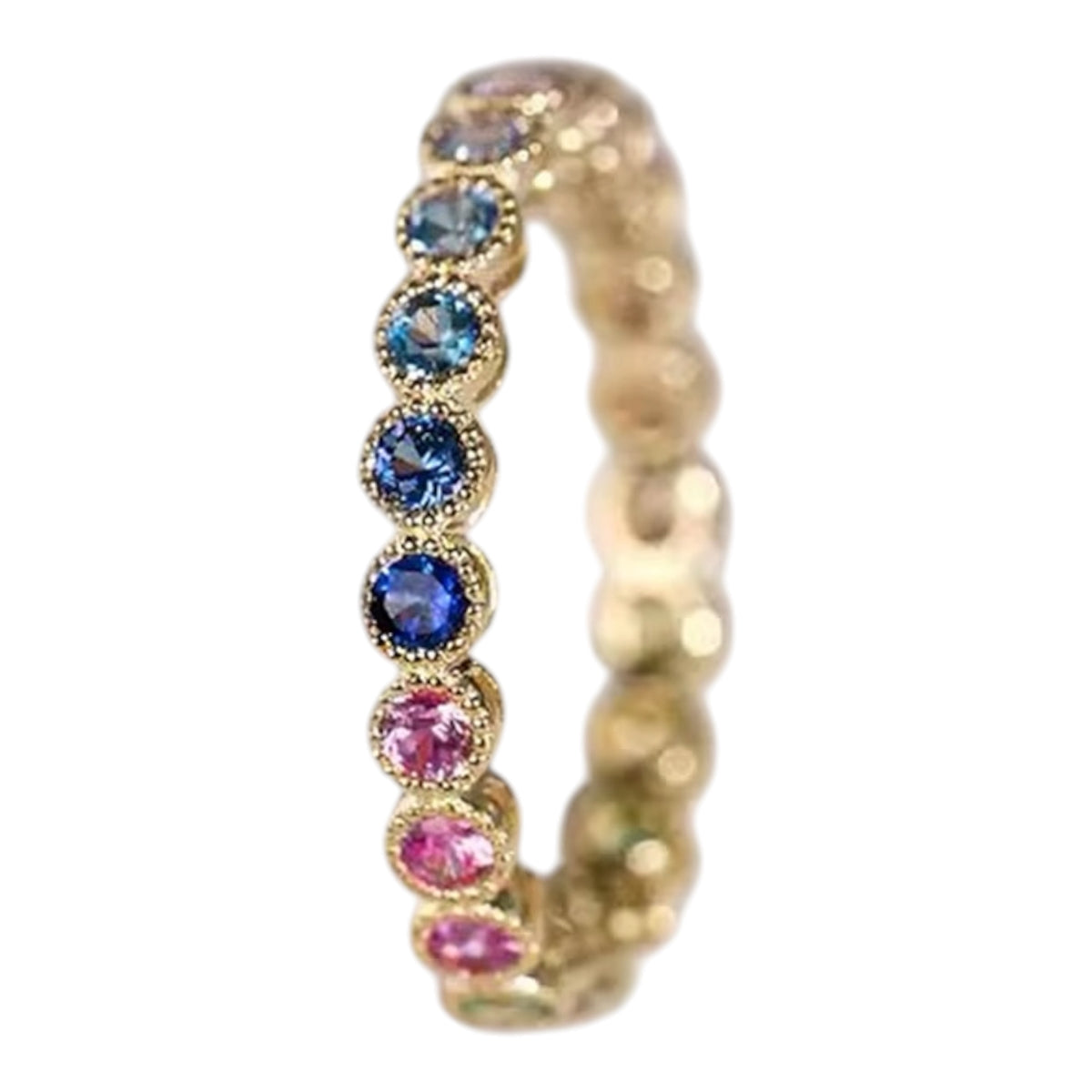 Rainbow Luxe Promise Ring