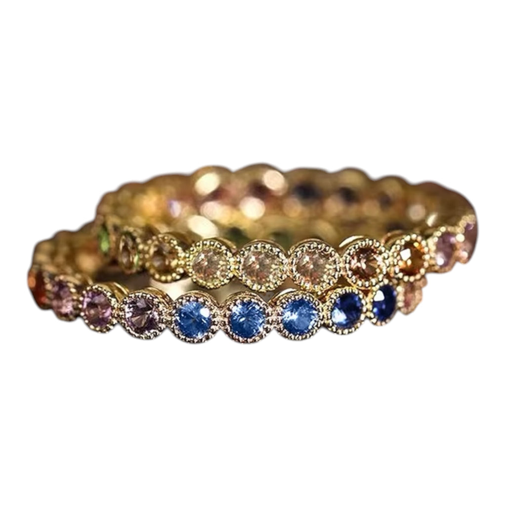 Rainbow Luxe Promise Ring