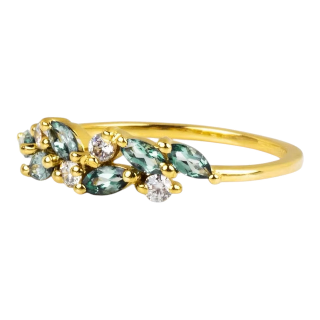 Blue Aura Spark Ring