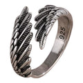 Vintage Feather Charm Ring