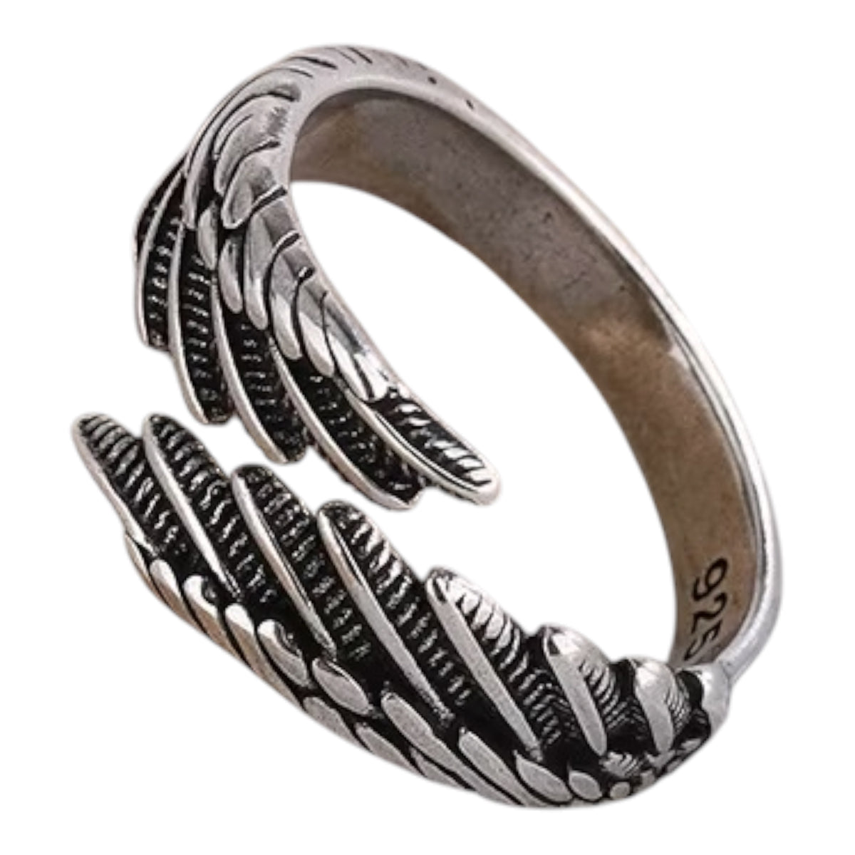 Vintage Feather Charm Ring