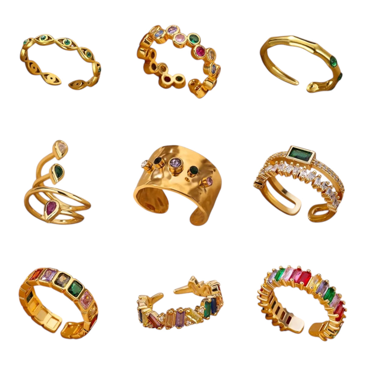 Aurora Shine Gold Ring
