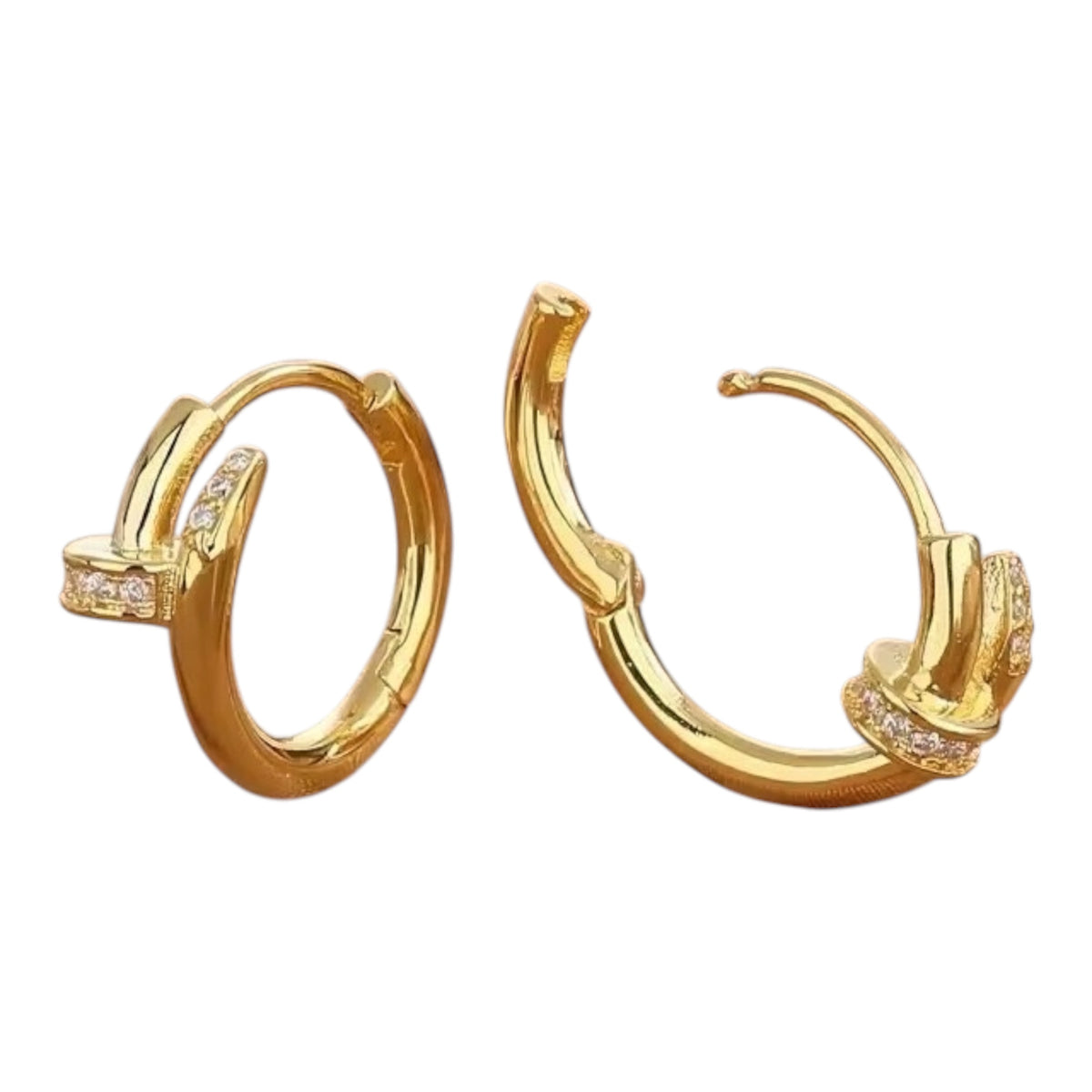 Éclat Zircon Circle Earrings