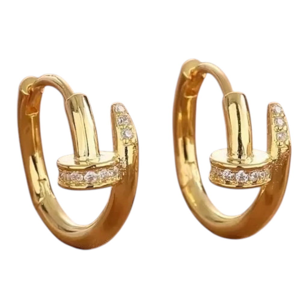 Éclat Zircon Circle Earrings