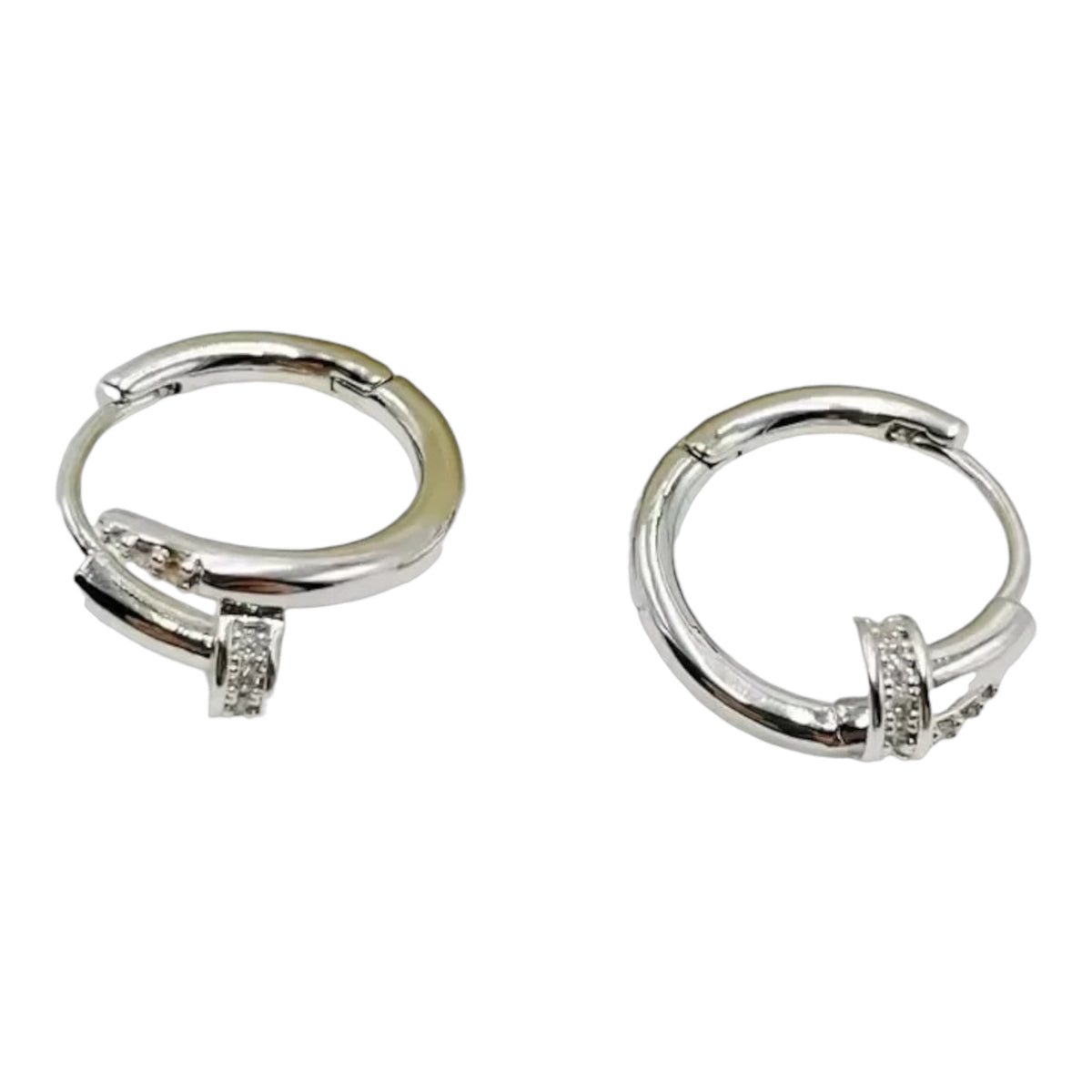 Éclat Zircon Circle Earrings