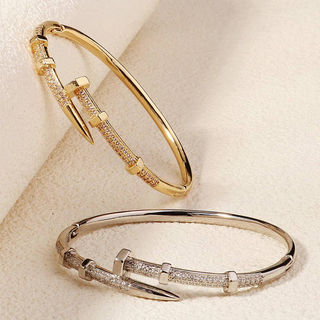 Elegant Spark Open Bangle