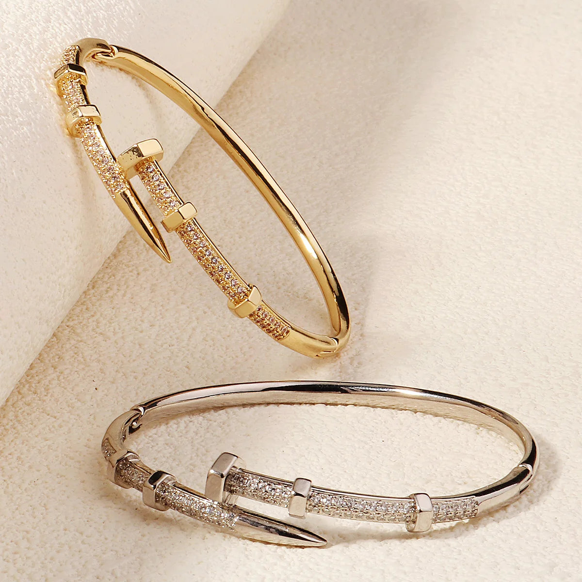 Elegant Spark Open Bangle