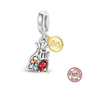 Original 925 Silver Lucky Money Bag Charm