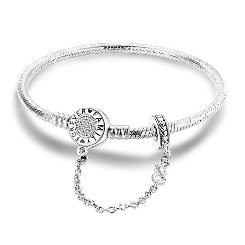 925 Sterling Silver Shimmer Snake Chain Bracelet