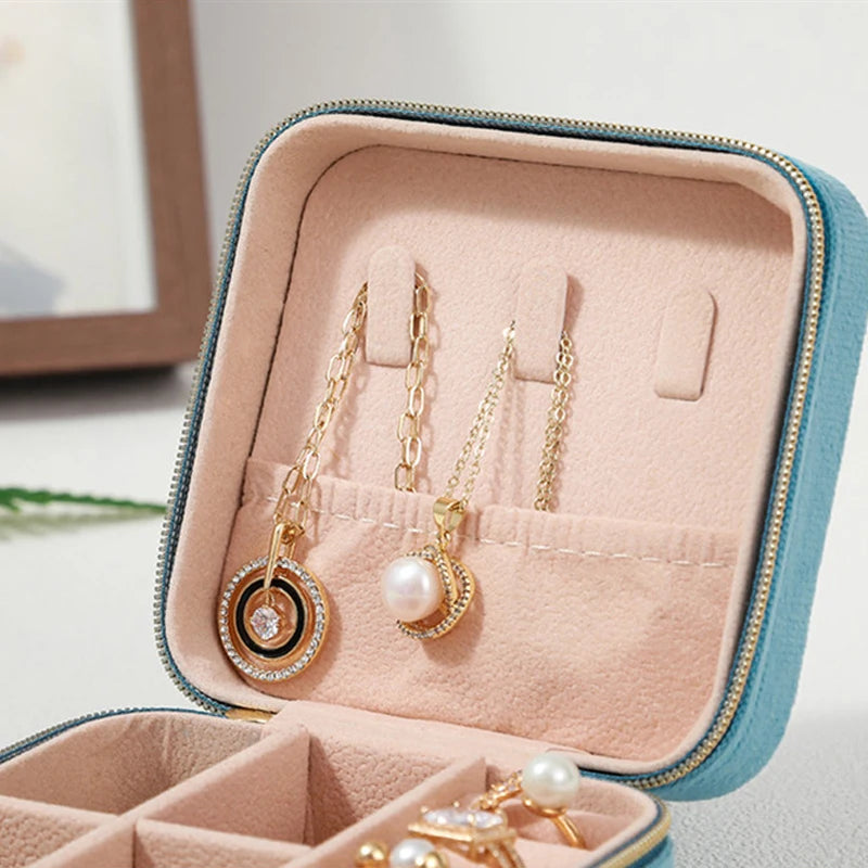 Luxury Velvet Travel Jewelry Case
